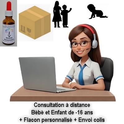 Consutation bebe enfant a distance colis fleurs de bach marie michele conseillere agreee